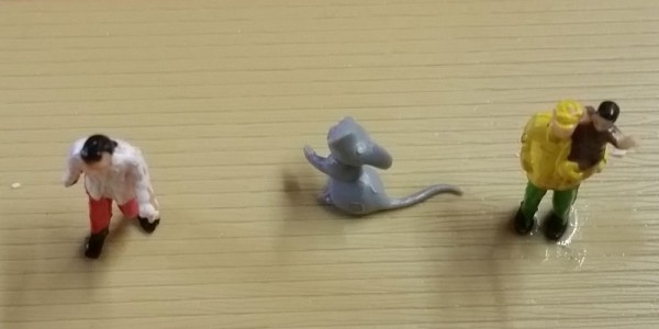 Deko Figur Graue Maus Stehend