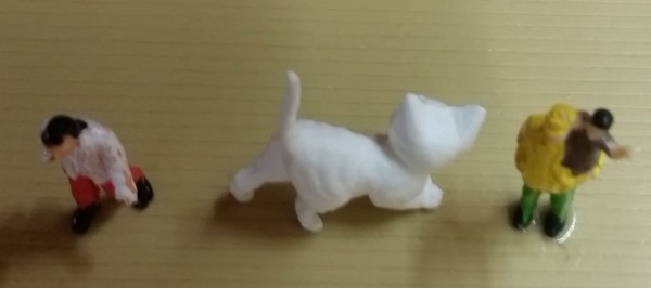 Deko Figur Katze weiß